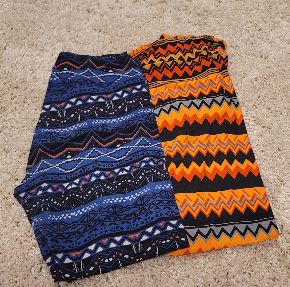Lularoe TC Leggings - 2 Pair Lot
